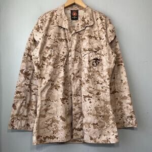 EA Industries Marpat Digital Desert Camouflage Size SM LNG Camo Shirt Marine